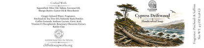 Big Sur, California - Cypress Driftwood Bar Soap