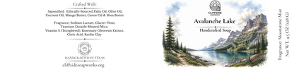 Glacier National Park, Montana - Avalanche Lake Bar Soap