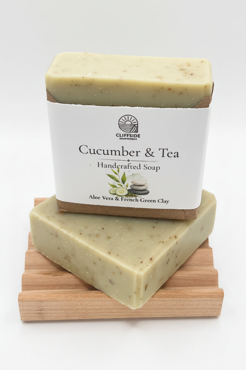 Limited Edition!  Cucumber & Tea -  Bar Soap