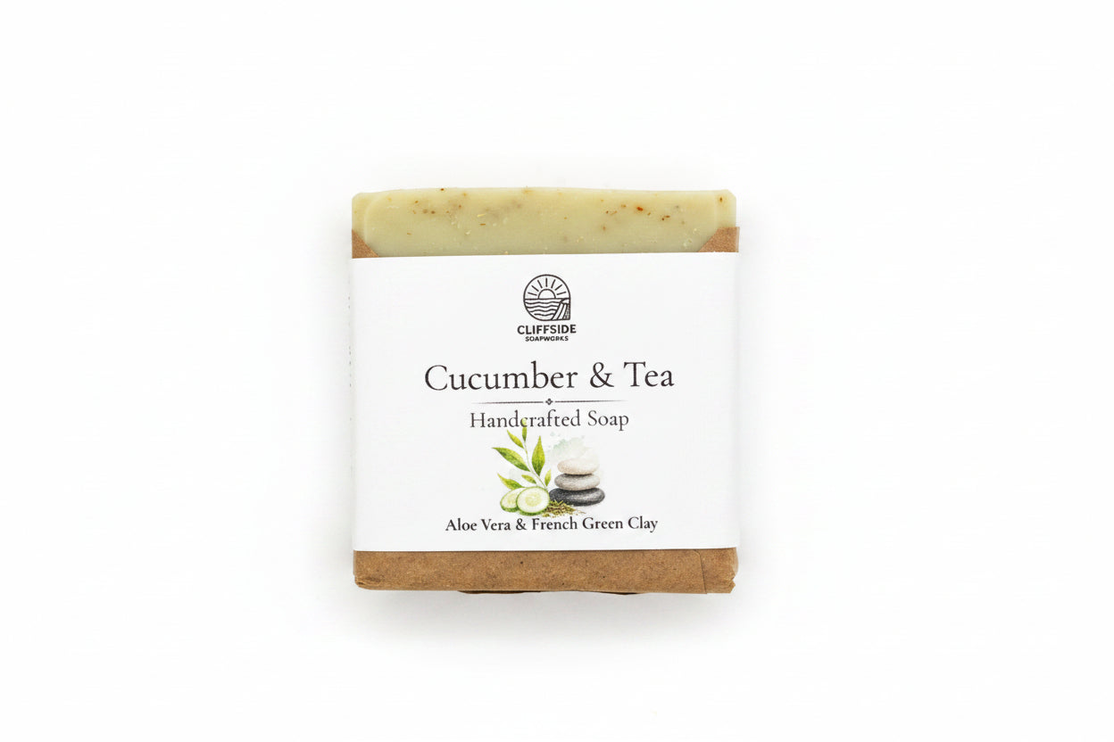Limited Edition!  Cucumber & Tea -  Bar Soap