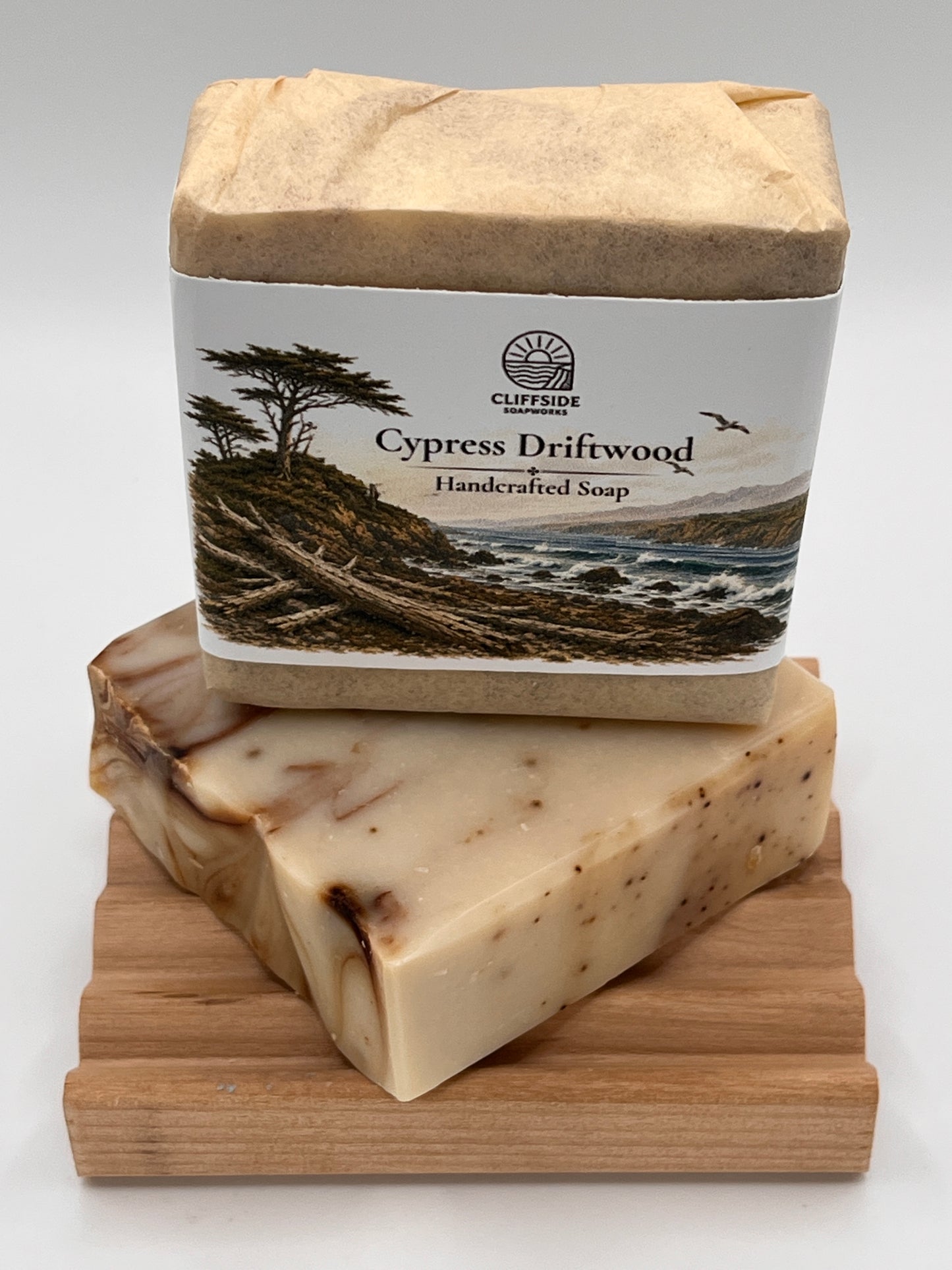Big Sur, California - Cypress Driftwood Bar Soap