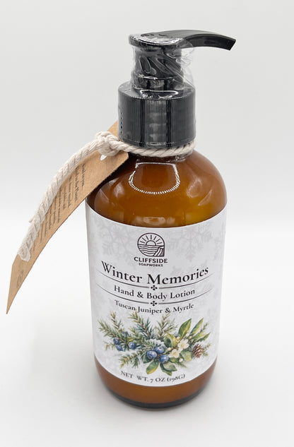 Winter Memories-Large Glass Bottle Lotion