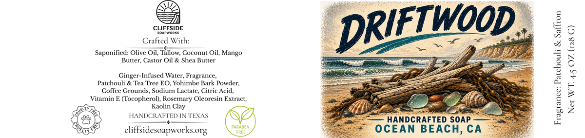 Ocean Beach, California - Driftwood Bar Soap