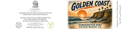 Ocean Beach, California - Golden Coast Bar Soap