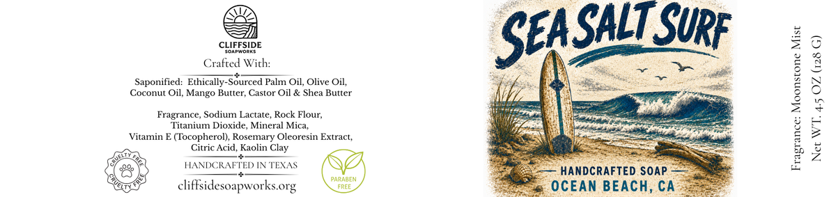 Ocean Beach, California - Sea Salt Surf Bar Soap