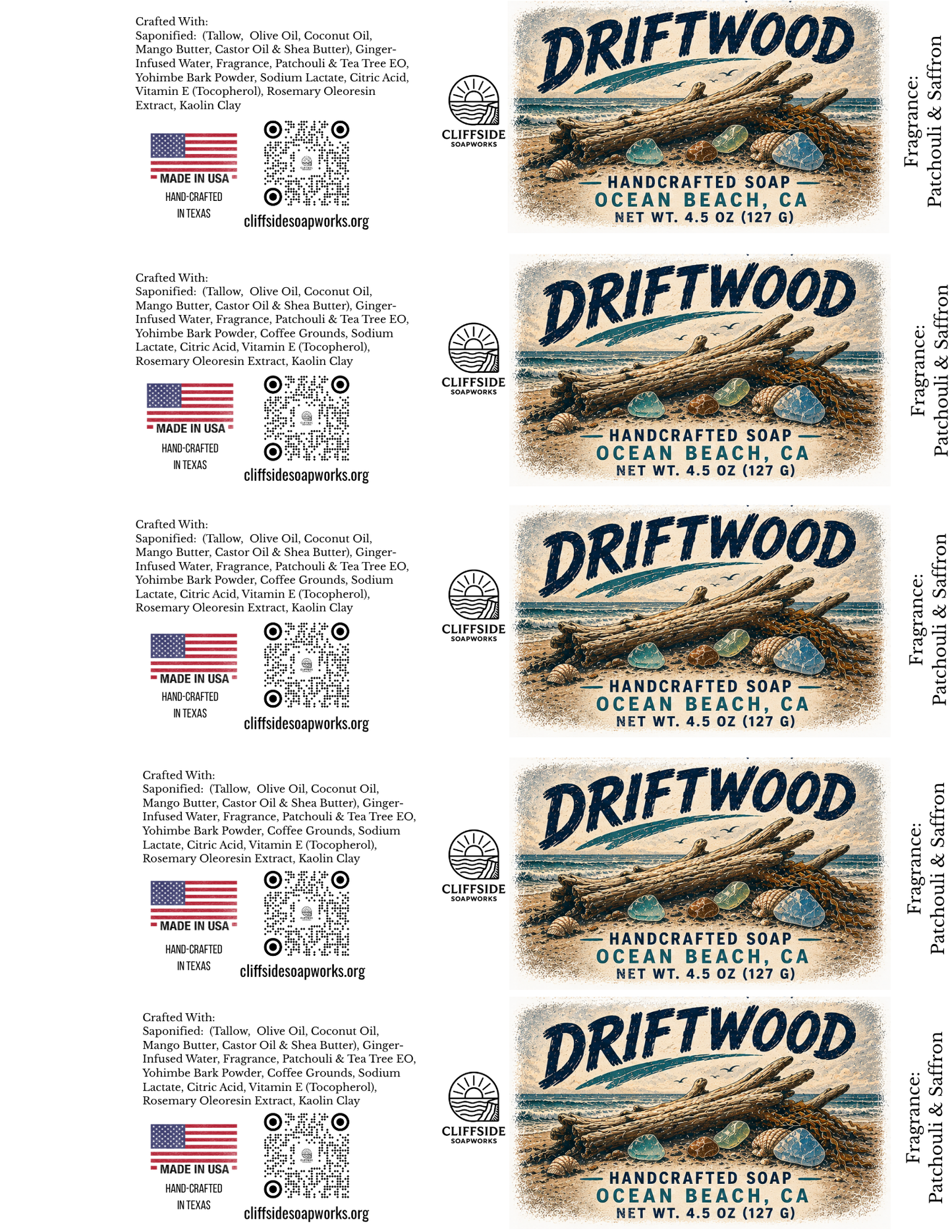 Driftwood Bar Soap – Ocean Beach, CA