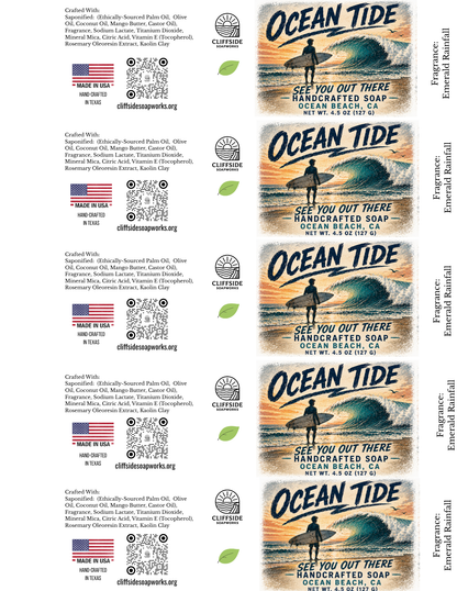 Ocean Tide Bar Soap – Ocean Beach, CA Bar Soap